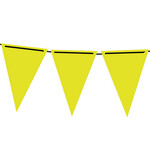 Vlaggenlijn papier Neon geel 3 meter