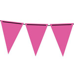 Vlaggenlijn papier Neon roze 3 meter