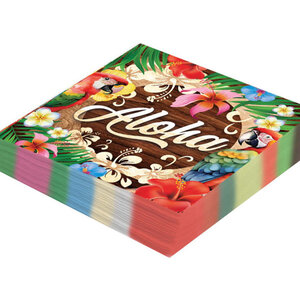 Servetten Aloha met bloemen 20 stuks