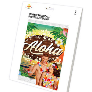 Foto achtergrond doek ALOHA 220cm x 150cm