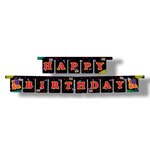 Letterslinger I LOVE 80's Happy Birthday 3 meter