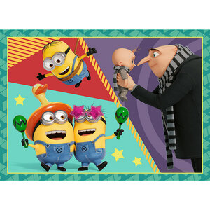 Puzzel Crazy Minions 4 in 1 doos Puzzel Crazy Minions 4 in 1 doos