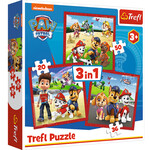 Puzzel Paw Patrol 3 in 1 doos