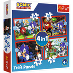 Puzzel Sonic the Hedgehog 4 in 1 doos