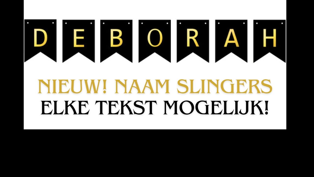 Naamslingers - Elke tekst mogelijk