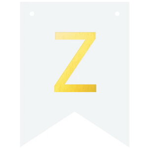 Letter Z goudkleurig op witte kaart Letter Z goudkleurig op witte kaart