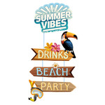Decoratie Summer Vibes 60cm x 28cm