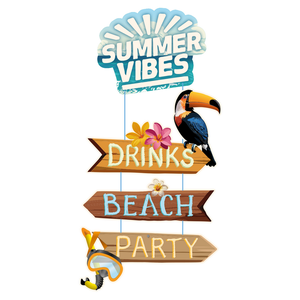 Decoratie Summer Vibes 60cm x 28cm
