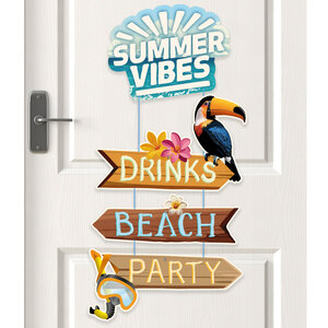 Decoratie Summer Vibes 60cm x 28cm