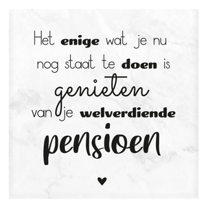 Marmeren onderzetter Pensioen luxe