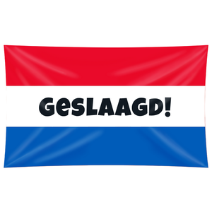 Vlag Geslaagd rood wit blauw XXL