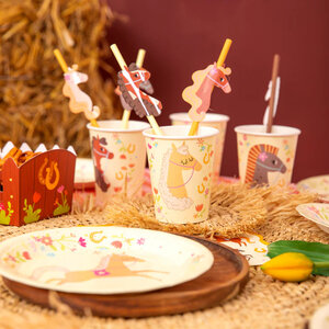 Bekertjes paarden party 6 stuks