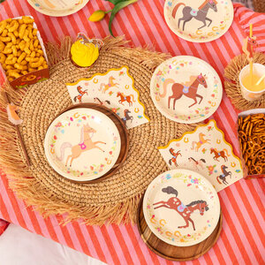Gebaksbordjes paarden party 6 stuks Gebaksbordjes paarden party 6 stuks
