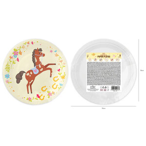 Gebaksbordjes paarden party 6 stuks Gebaksbordjes paarden party 6 stuks