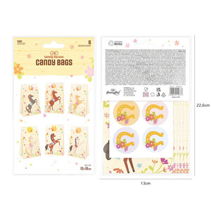 Uitdeelzakjes paarden party 6 stuks Uitdeelzakjes paarden party 6 stuks