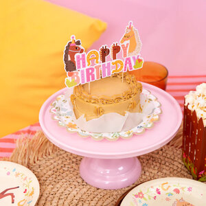 Taartdecoratie paarden party 14cm x 8.8cm Taartdecoratie paarden party 14cm x 8.8cm