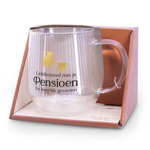 Theeglas Gefeliciteerd met je Pensioen luxe