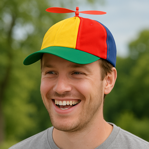 Pet met propeller bont gekleurd Pet met propeller bont gekleurd