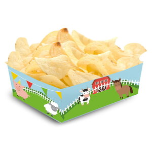 Chipsbakjes boerderij 12 stuks