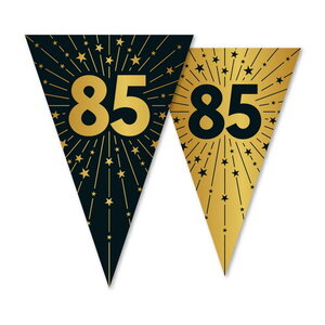 Globos Vlaggenlijn 85 jaar zwart goud 10 meter