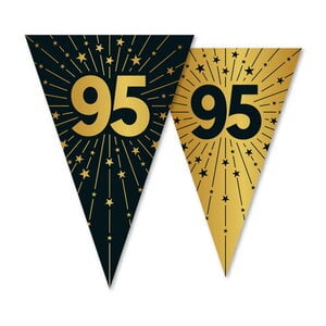 Globos Vlaggenlijn 95 jaar zwart goud 10 meter