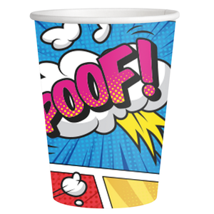 Bekertjes Superhelden POOF 8 stuks