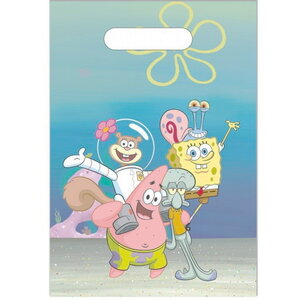 Cadeau zakjes Spongebob en Friends 6 stuks