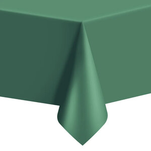 Tafelkleed donkergroen plastic