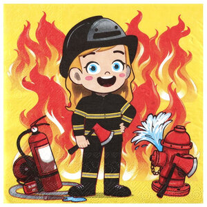 Servetten brandweerman 20 stuks