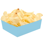 Chips bakjes lichtblauw 12 stuks