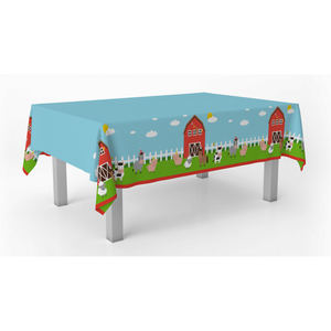 Tafelkleed Boerderij plastic 120cm x 180cm