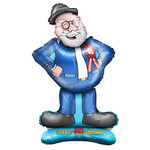 Folieballon Hoera 50 Abraham groot