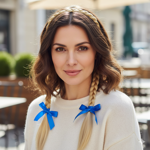 Diadeem met vlechten blond