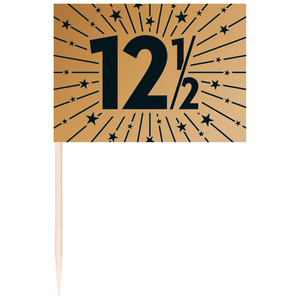 Prikkers 12.5 jaar getrouwd 50 stuks Prikkers 12.5 jaar getrouwd 50 stuks