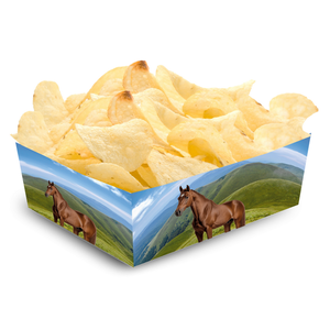 Chipsbakjes paard 12 stuks