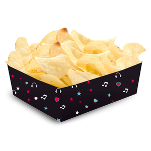 Chipsbakjes muzieknoten 12 stuks