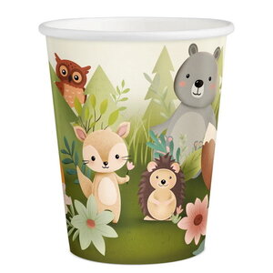 Bekertjes Bosdieren 6 stuks