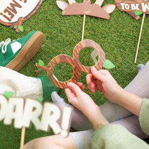 Foto fun attributen Bosdieren 9 stuks