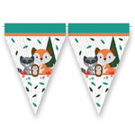 Vlaggenlijn Bosdieren papier 3 meter