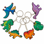 Sleutelhanger dinosaurus 12 stuks