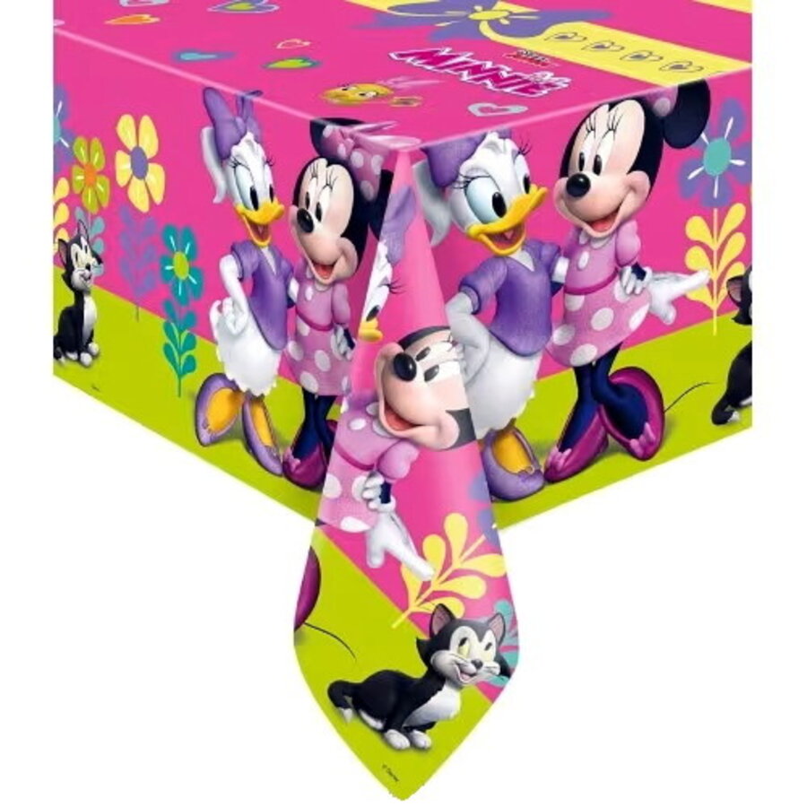 Tafelkleed Minnie Mouse en Katrien Duck