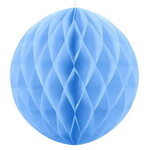 Honeycomb decoratie 30cm lichtblauw