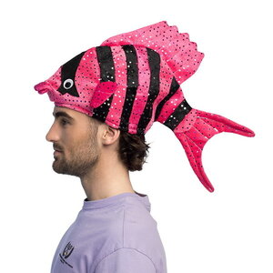 Hoed tropische vis pink