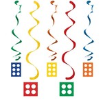 Hangdecoratie Bouwstenen 5 delig