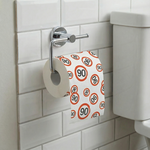 Toiletpapier 90 jaar verkeersbord
