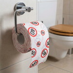 Toiletpapier 40 jaar verkeersbord