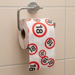 Toiletpapier 18 jaar verkeersbord