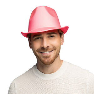 Hoedje neon roze