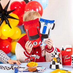 Bordjes autorace 6 stuks