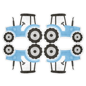 Servetten Boerderij Tractor 12 stuks